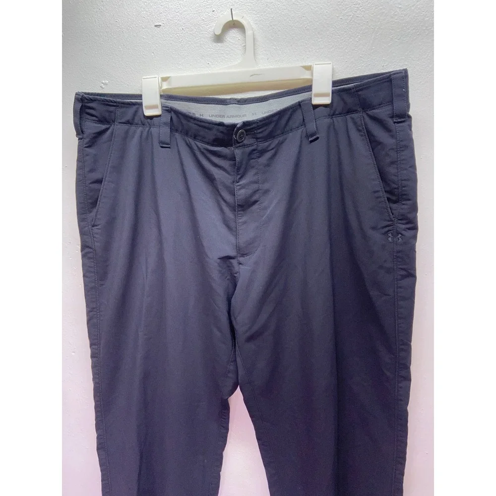 Under Armour Men's Match Play Golf Pants Black 42x30 Performance Stretch Slacks